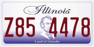 IL license plate Z854478