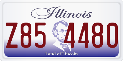 IL license plate Z854480