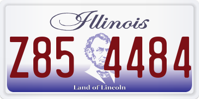 IL license plate Z854484