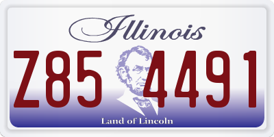 IL license plate Z854491