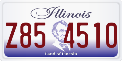 IL license plate Z854510