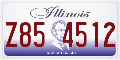 IL license plate Z854512