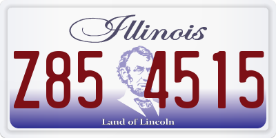 IL license plate Z854515