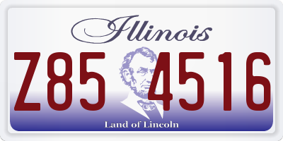 IL license plate Z854516