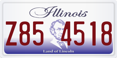 IL license plate Z854518
