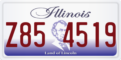 IL license plate Z854519