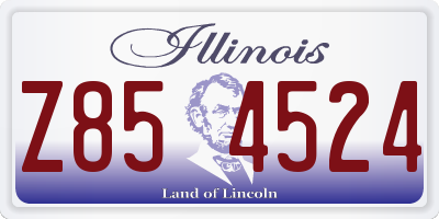 IL license plate Z854524