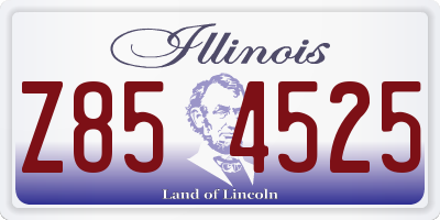 IL license plate Z854525