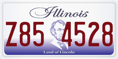 IL license plate Z854528