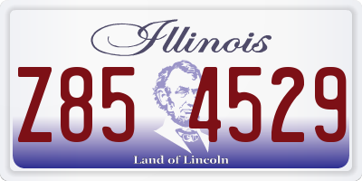 IL license plate Z854529
