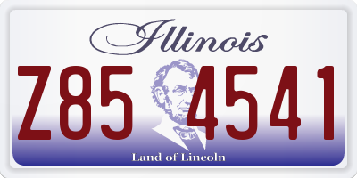 IL license plate Z854541