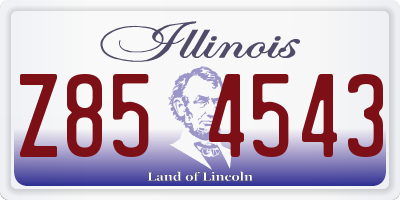 IL license plate Z854543