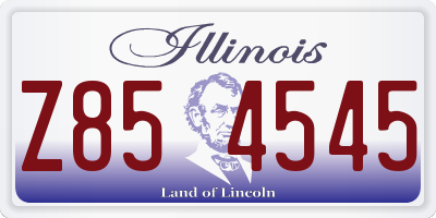IL license plate Z854545