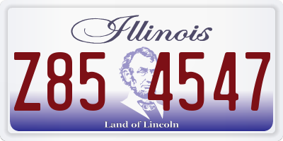 IL license plate Z854547