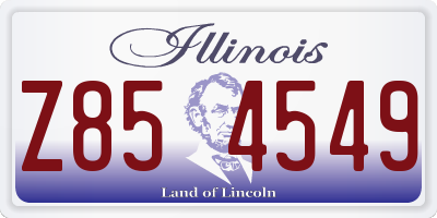 IL license plate Z854549