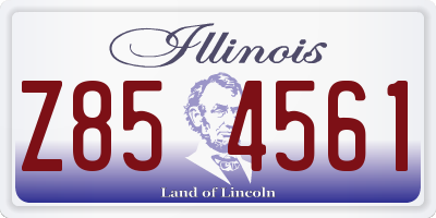 IL license plate Z854561
