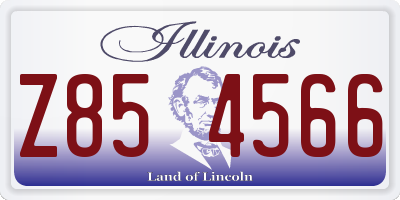IL license plate Z854566