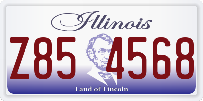 IL license plate Z854568