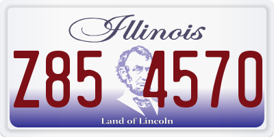 IL license plate Z854570
