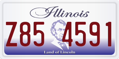 IL license plate Z854591