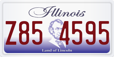 IL license plate Z854595
