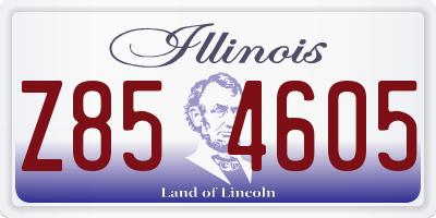 IL license plate Z854605