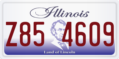 IL license plate Z854609