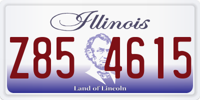 IL license plate Z854615