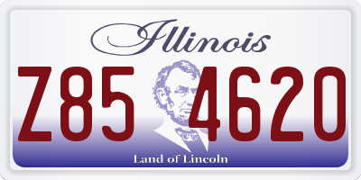 IL license plate Z854620