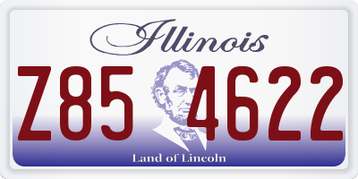 IL license plate Z854622
