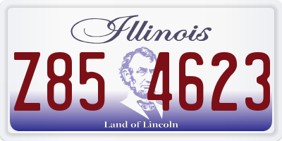 IL license plate Z854623