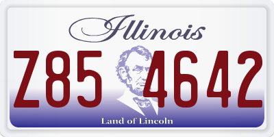 IL license plate Z854642