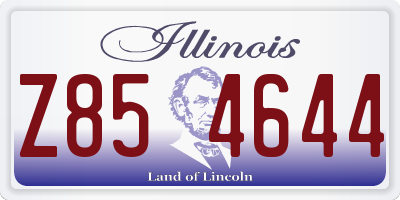 IL license plate Z854644