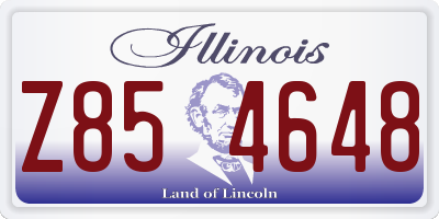 IL license plate Z854648