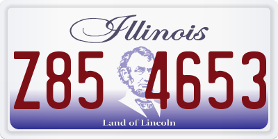IL license plate Z854653
