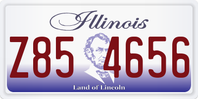 IL license plate Z854656