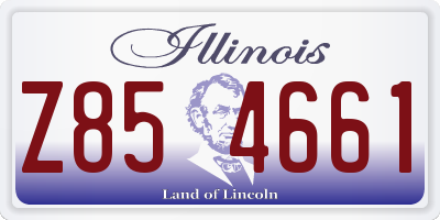 IL license plate Z854661