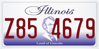 IL license plate Z854679