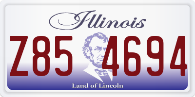 IL license plate Z854694
