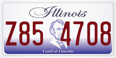 IL license plate Z854708