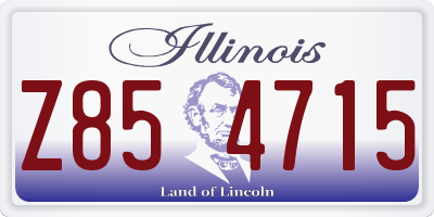 IL license plate Z854715