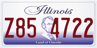 IL license plate Z854722