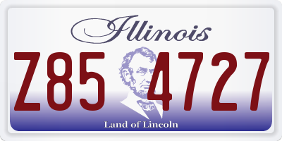 IL license plate Z854727