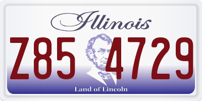IL license plate Z854729
