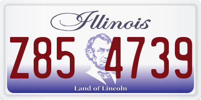 IL license plate Z854739