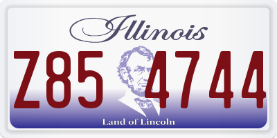 IL license plate Z854744