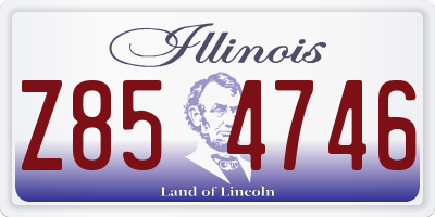 IL license plate Z854746