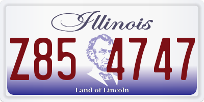 IL license plate Z854747