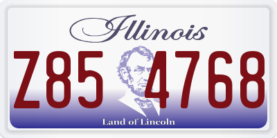 IL license plate Z854768