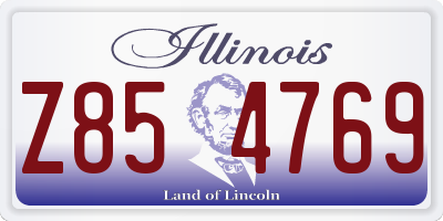 IL license plate Z854769